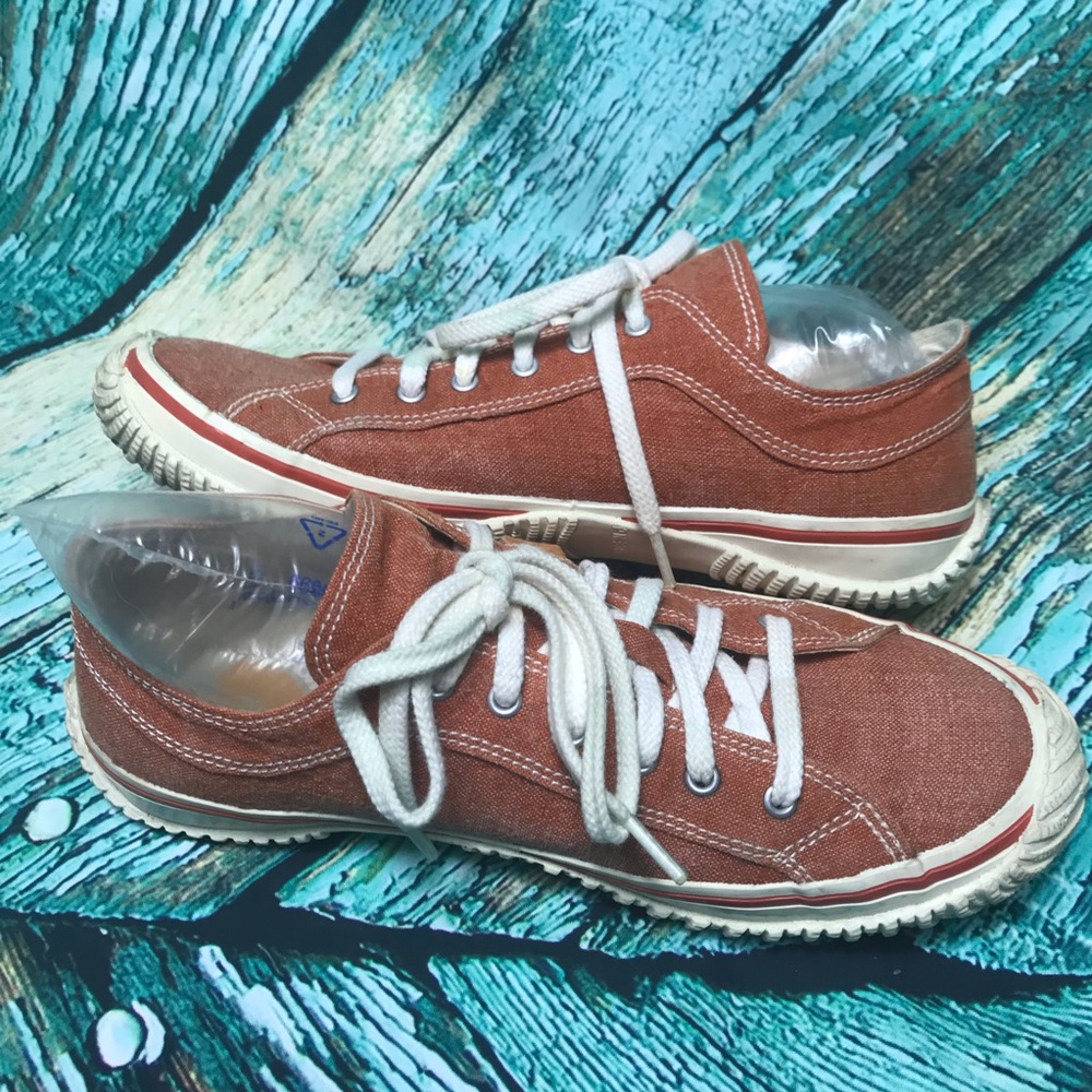 SPINGLE MOVE orange canvas sneakers, unisex